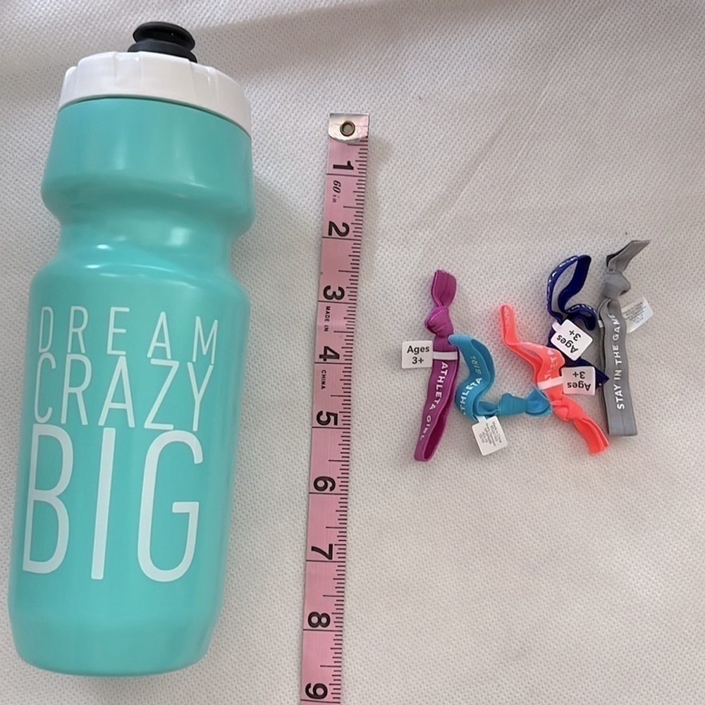 NEW!!! Athleta Girl Water Bottle & Hair Ties - Picture 4 of 4
